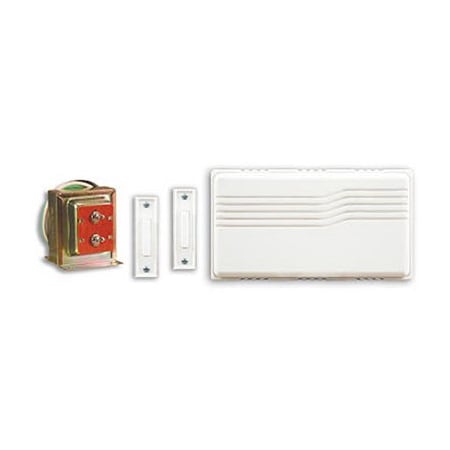 Globe Electric WHT Wired Doorbell Kit SL-27102-02